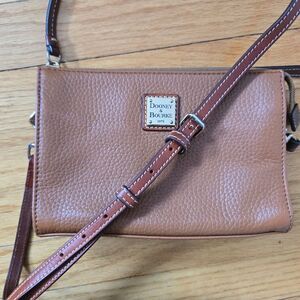 Dooney & Bourke Leather Crossbody bag Janine Florentine Tan